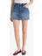 Yüksek Bel Jean Şort Etek E0567AX25SM 14