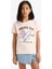Kız Çocuk Bisiklet Yaka Anime Baskılı Kısa Kollu Tişört E0350A825SM 6