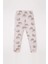 Kız Bebek Pijama Takımı Gökkuşağı Baskılı Uzun Kollu Üst Beli Lastikli Uzun Alt D9075A525SP 11