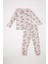 Kız Bebek Pijama Takımı Gökkuşağı Baskılı Uzun Kollu Üst Beli Lastikli Uzun Alt D9075A525SP 14