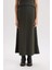 A Kesim Esnek Belli Basic Düz Normal Bel Maxi Etek 12