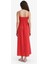 Keten Görünümlü Askılı Kırmızı Maxi Elbise C9236AX25HS 15