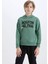 Erkek Çocuk NBA Boston Celtics Kapüşonlu İçi Yumuşak Tüylü Sırt Baskılı Sweatshirt D8020A824WN 16
