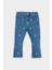 Kız Bebek Çiçekli Geniş Paça Jean Pantolon D9440A525SP 6