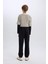 Erkek Çocuk Lastikli Paça Basic Düz Gabardin Jogger Pantolon B6713A825SM 15