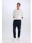 Eşofman Altı Twill Slim Fit Dar Kesim Beli Bağcıklı Cepli Düz Paça D9708AX24AU 11