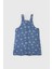 Kız Bebek Desenli Salopet Jean Elbise D9426A525SP 9
