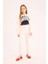 Kız Çocuk Crop Bisiklet Yaka Baskılı Sweatshirt D9919A825SP 9