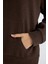 Oversize Geniş Kalıp Basic Düz Kanguru Cepli Fermuarlı Polo Yaka Sweatshirt E0741AX24WN 16