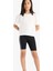 Kız Çocuk Relax Fit Bisiklet Yaka 2'li Kısa Kollu Tişört D9435A825SM 18