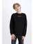 Erkek Çocuk Bisiklet Yaka Sırt Baskılı Sweatshirt D3035A824WN 10