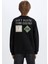 Erkek Çocuk Bisiklet Yaka Sırt Baskılı Sweatshirt D3035A824WN 12