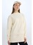 Relax Fit Bisiklet Yaka Kapitone İçi Yumuşak Tüylü Kalın Sweatshirt Tunik E0870AX24WN 6