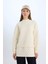 Relax Fit Bisiklet Yaka Kapitone İçi Yumuşak Tüylü Kalın Sweatshirt Tunik E0870AX24WN 8