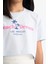 Kız Çocuk Crop Bisiklet Yaka Baskılı Kısa Kollu Tişört E0385A825SM 9