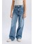 Kız Çocuk Wide Leg Yırtık Detaylı Geniş Paça Jean Pantolon 10