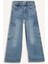 Kız Çocuk Wide Leg Kargo Geniş Paça Jean Pantolon D7386A825SM 15