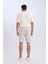 Regular Fit Beli Bağcıklı Dokulu Bermuda Şort D9451AX25SP 12