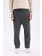 Regular Fit Eşofman Altı Beli Lastikli Basic Düz Cepli Düz Paça D9707AX24AU 12