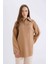 Regular Fit Fermuarlı Dik Yaka Triko Kazak Tunik B0191AX24WN 10