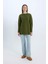 Regular Fit Bisiklet Yaka Saç Örgü Desenli Triko Kazak Tunik B4284AX24WN 7