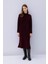 Relax Fit Yarım Balıkçı Yaka Midi Triko Bordo Elbise D8596AX24WN 9