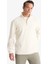 Comfort Fit Dik Yaka Dokulu Yarım Fermuarlı Waffle Sweatshirt D7543AX25SP 13