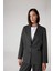 Sorbe x DeFacto Oversize Geniş Kalıp Ceket Yaka Çizgili Düğmeli Blazer Ceket D9916Ax24AU 7