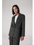 Sorbe x DeFacto Oversize Geniş Kalıp Ceket Yaka Çizgili Düğmeli Blazer Ceket D9916Ax24AU 9