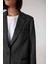 Sorbe x DeFacto Oversize Geniş Kalıp Ceket Yaka Çizgili Düğmeli Blazer Ceket D9916Ax24AU 11