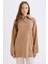 Regular Fit Fermuarlı Dik Yaka Triko Kazak Tunik B0191AX24WN 7