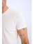 %100 Pamuk Regular Fit V Yaka Pamuklu Basic Düz Kısa Kollu Tişört D7938AX25SP 11