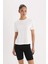Standart Fit Bisiklet Yaka Sporcu Basic Düz Kısa Kollu Tişört D2296AX25SP 13