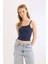 Coool Fitted Vücuda Oturan Fitilli Kaşkorse Askılı Basic Düz Atlet B0563AX25SM 8