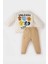 Erkek Bebek 2'li Takım Bisiklet Yaka Baskılı Sweatshirt Beli Lastikli Eşofman Altı D9594A525SP 9