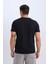 %100 Pamuk Regular Fit V Yaka Pamuklu Basic Düz Kısa Kollu Siyah Tişört D7938AX25SP 10