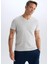 %100 Pamuk Regular Fit V Yaka Pamuklu Basic Düz Kısa Kollu Tişört D7938AX25SP 9