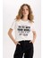 Regular Fit Bisiklet Yaka Baskılı Kısa Kollu Tişört D9599AX25SM 9