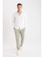 Yazlık Jogger Keten Düz Paça Pantolon D7542AX25SP 9