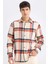 Regular Fit Kareli Flanel Uzun Kollu Gömlek E0989AX24WN 7