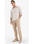 %100 Pamuk Yazlık Jogger Pantolon Regular Fit Normal Kesim Keten Görünümlü Düz Paça Cepli B4138AX25SP 12