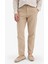 %100 Pamuk Yazlık Jogger Pantolon Regular Fit Normal Kesim Keten Görünümlü Düz Paça Cepli B4138AX25SP 13