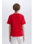 Erkek Çocuk Bisiklet Yaka Atatürk Baskılı Kısa Kollu Tişört B6938A825SM 19
