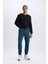 Fit Sporcu Jogger Eşofman Altı Standart Fit Üç Cepli Beli Bağcıklı Lastikli Paça D3741AX24WN 13