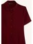 Polo Yaka Basic Düz Kısa Kollu Pileli Mini Elbise D4203AX24AU 17