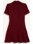 Polo Yaka Basic Düz Kısa Kollu Pileli Mini Elbise D4203AX24AU 18