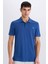 %100 Pamuk Slim Fit Dar Kesim Polo Yaka Kısa Kollu Tişört D7665AX25SP 11