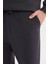 Regular Fit Eşofman Altı İçi Polarlı Basic Düz Cepli Beli Bağcıklı Düz Paça D7836AX25SP 13