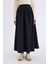 A Kesim Beli Lastikli Paraşüt Kumaş Maxi Tesettür Etek E1265AX25SP 14