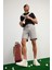Fit Slim Fit Dar Kesim Sporcu Dokuma Şort D9249AX25SP 9